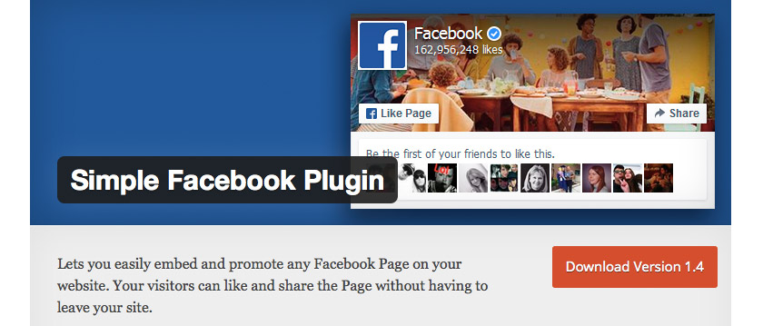 Wordpress Plugin: Simple Facebook Plugin
