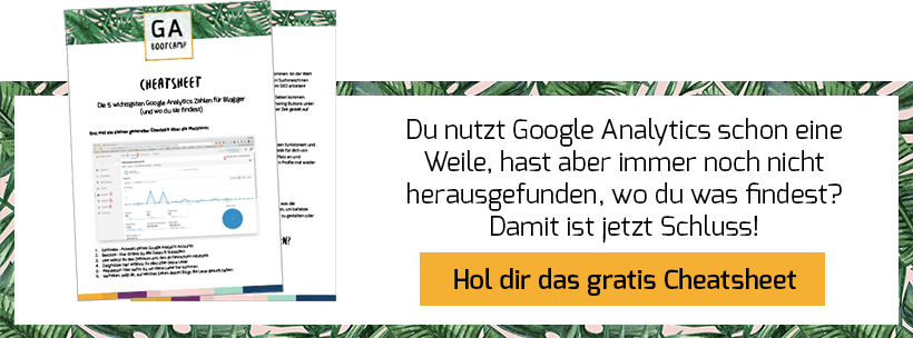 Google Analytics Cheatsheet - Banner