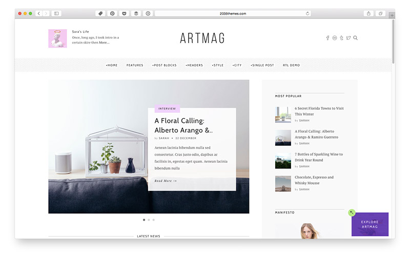 Wordpress Themes für Food & Lifestyle Blogger: