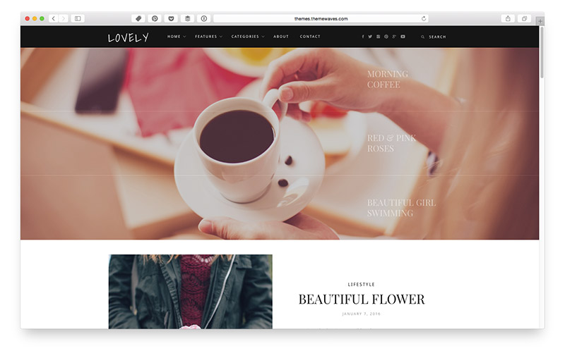 Wordpress Themes für Food & Lifestyle Blogger: Lovely