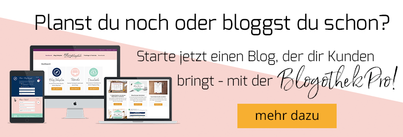 Planst du noch oder bloggst du schon? Starte jetzt deinen eigenen Blog - Blogothek Pro