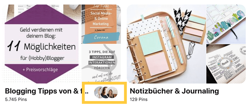 Pinterest für Blogger: So erkennst du ein Gruppenboard