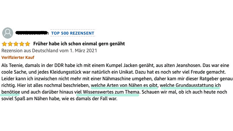 5 wertvolle Erkenntnisse durch SEO für dein Business - Amazon Rezension