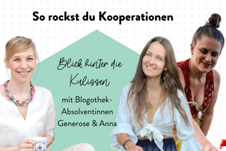 Kooperationen rocken - Blogothek-Absolventinnen Generose und Anna erzählen
