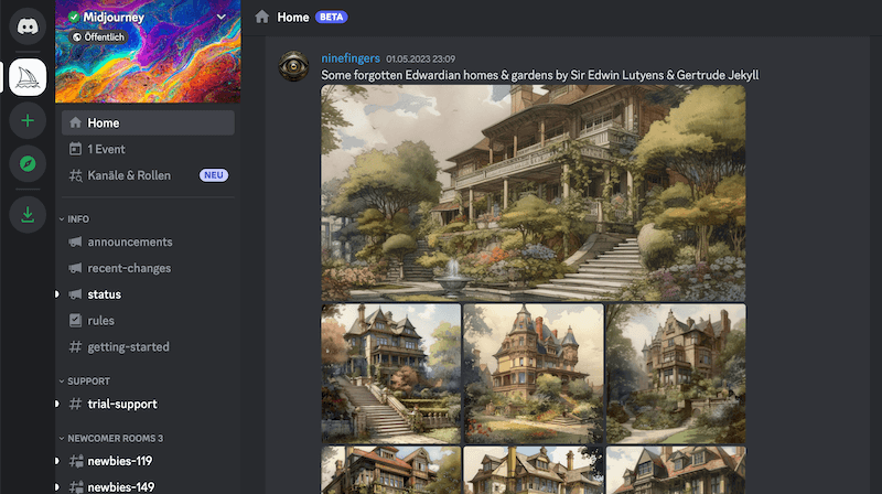 Das KI-Tool Midjourney kann dir in Kombination mit ChatGPT passende Bilder für deinen Blogartikel liefern
