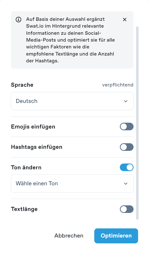 Ein Tool, das eine Optimierungsfunktion fürs Umformulieren mitbringt